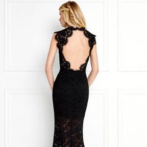 Rachel Zoë Estelle Open-Back Lace Gown